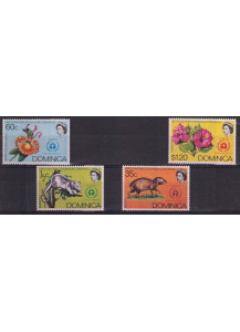 DOMINICA 1972 francobolli serie completa nuova Yvert e Tellier 331-4
